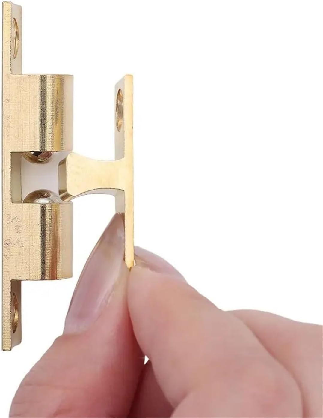 8Pcs Double Spring Steel Ball Bead Lock Brass Copper Damper Buffer Door Catch 70mm Closet Tension Latch(Silver 70mm)