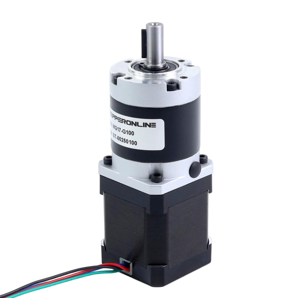 STEPPERONLINE Nema 17 Schrittmotor L=40mm Getriebeübersetzung 100:1 MG Serie Planetengetriebe