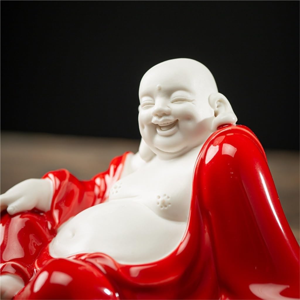 中国禅陶弥勒仏 大きな腹の笑う仏陀 【フレット】 バッグ 僧侶