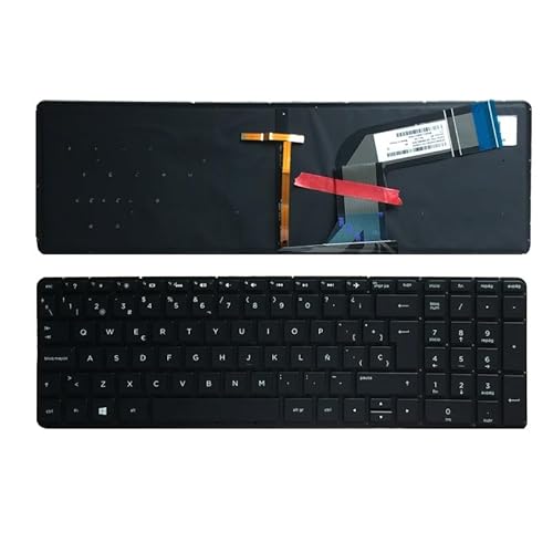EGRMZ 15-P 15-P000 15T-P000 15T-P100 17-F 17-F000 17T-F000 Tastiera Laptop con Parte di Sostituzione Compatibile con Layout Spagnolo retroilluminato