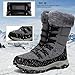 Imagen de VTASQ Botas de Nieve para Mujer Botines de Invierno Impermeable Forradas Calientes Boots Zapatos Outdoor Ultraligero Antideslizante Gris 40EU