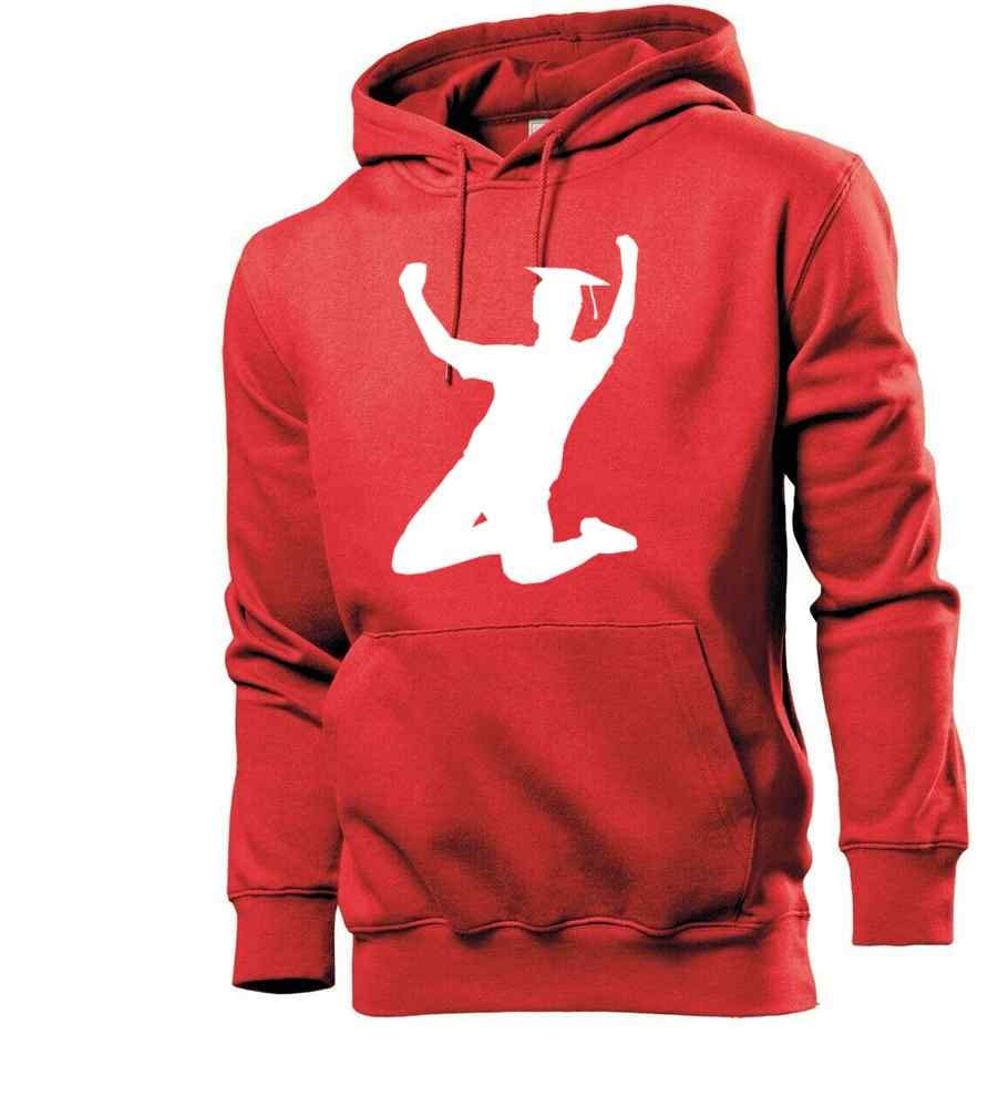 Generisch College Abschluss Jubel męska bluza z kapturem - shirt84.de, czerwony, XL