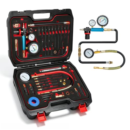Image of 46PCS Compression and Cylinder Leak-Down Tester for Petrol & Diesel Engines