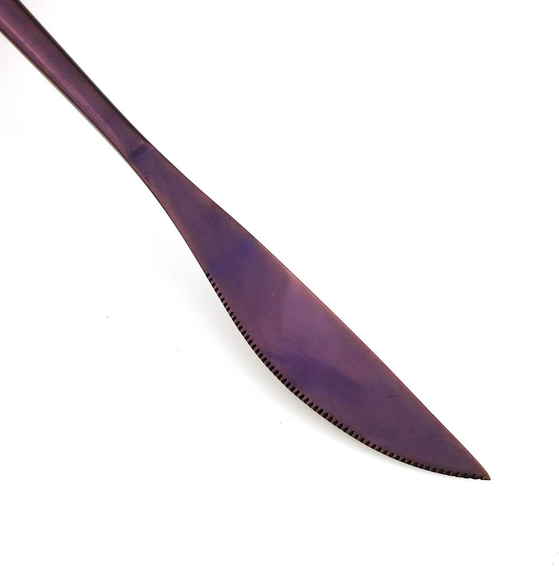 Gugrida 20-Piece 304 Stainless Steel Luxury Mirror Polished Purple Colorful Silverware Flatware Cutlery Set Service for 4 Include Knife Fork Spoon Dessert Fork Teaspoon Dishwasher Safe