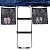 Gardenature Trampoline Ladder-2 Steps Wide-Step Ladder