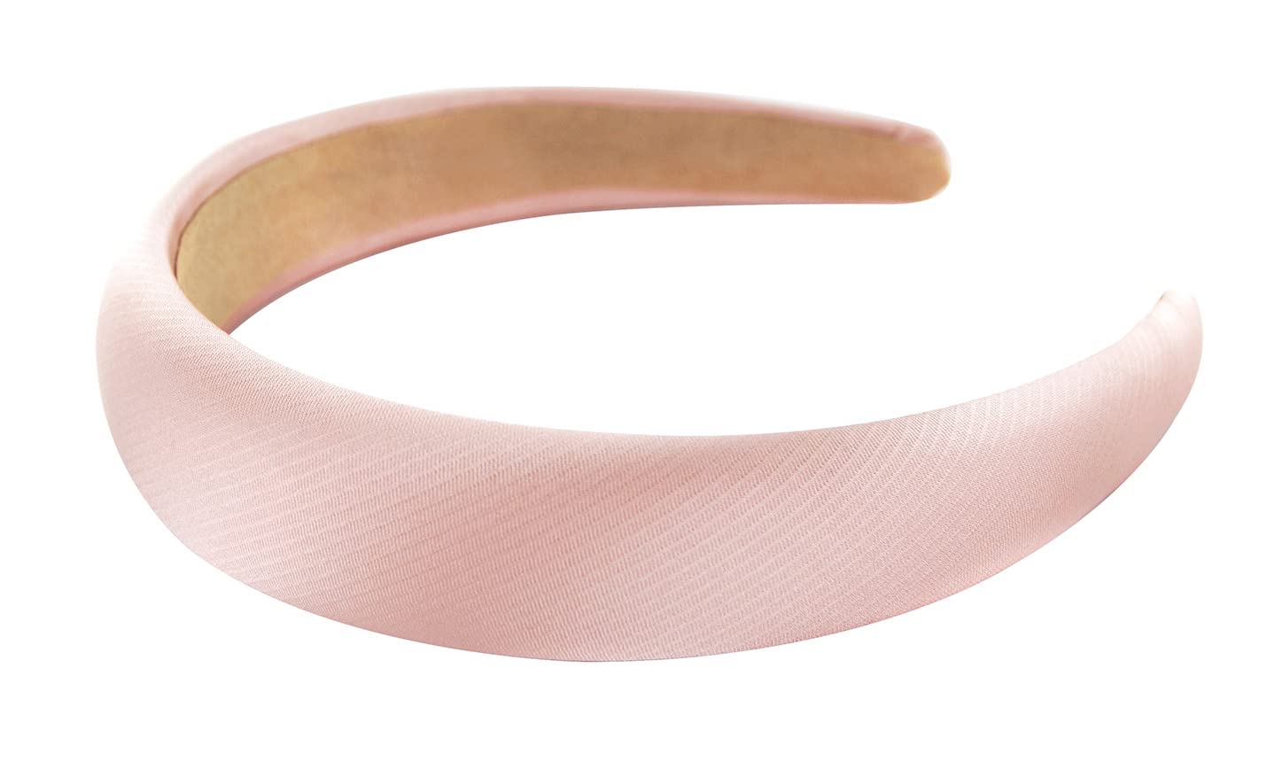axy HRK2B Headband with Fabric Padded Metallic Colour - Women's Metallic Look Headband Hair Accessories (Light Pink) - Image 2