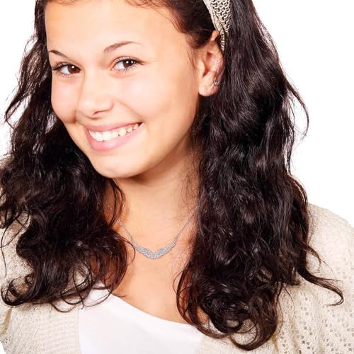 S925 Sterling Silver Guardian Angel Wings Pendant Necklace For Women-Mother's Day Birthday Jewelry Gifts For Her-Hypoallergenic Necklace For Love Ones3