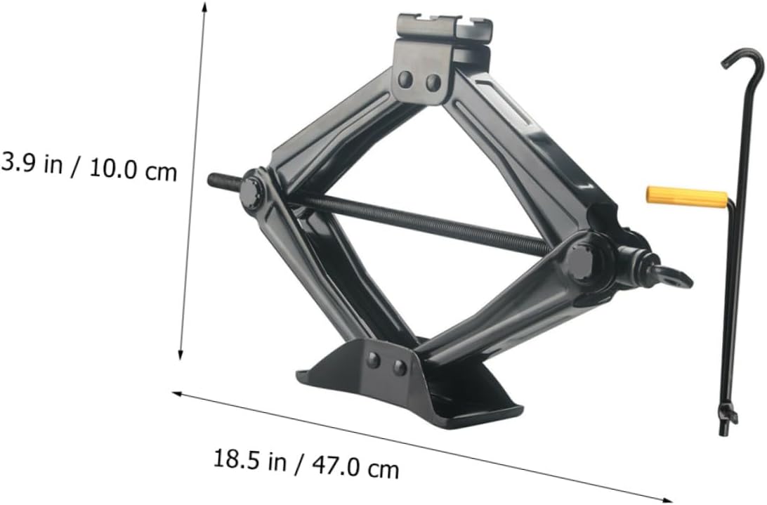 5 Ton Hand Cranking Car Jack Scissor Jack Auto Tire Repair Tool Portable Vehicle Lift for Sedan and SUV Maintenance Random Color