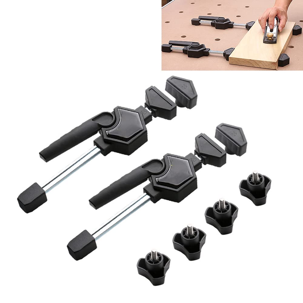 Singring Clamping Elements Workbench Dog Holes Clamp Adjustable Screw Clamp For Woodworking Fixed Hold (19mm)