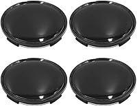 Vista 7 de Tapones centrales, 2.67 pulgadas, tapas centrales de repuesto de 2.461 in, color negro, paquete de 4