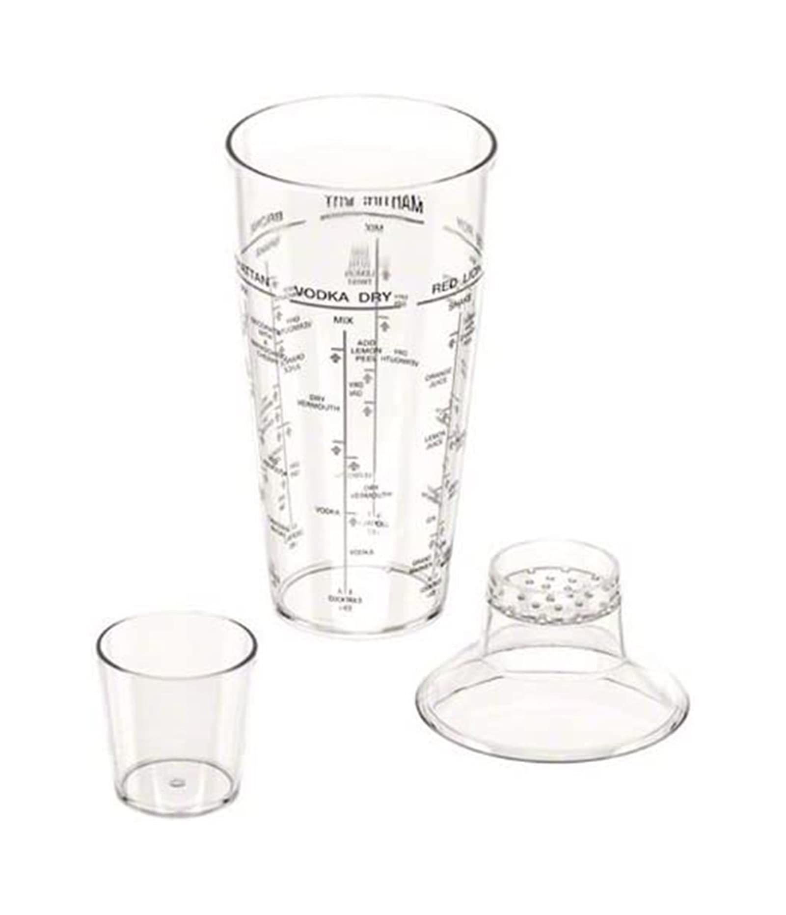 SePkus Coctelera Coctelera de 530 ml con Filtro Incorporado Coctelera de acrílico Transparente Coctelera de Bebidas Herramienta Profesional de Barman Accesorios para Fiestas Bartender