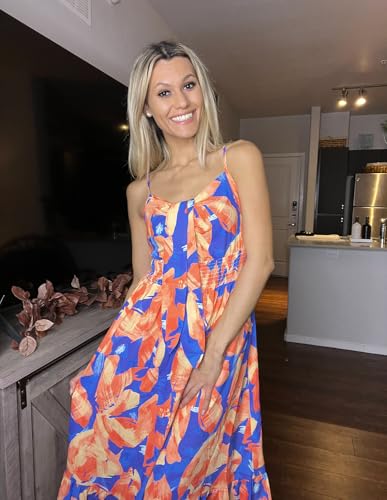 Image of GRACE KARIN Womens Summer Floral Maxi Dresses 2026 Long Flowy Boho Dress Beach Vacation Sundresses Casual Clothes with Pocket