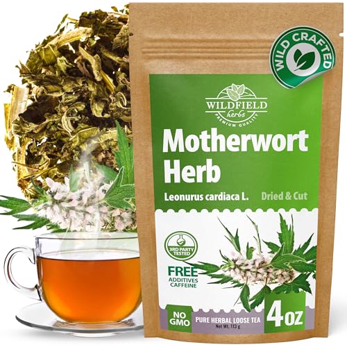 Image of 4 oz. Motherwort Tea Dried Motherwort Herb Tea (Leonurus Cardiaca) - 113g Leonurus Cardiaca (Cola De Leon)