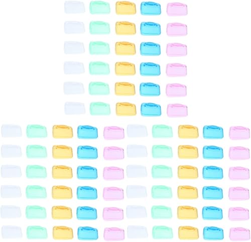 Cabilock 90 piezas surtidas de almacenamiento para niños, fundas de transporte para el hogar, viajes, color de oficina, maquillaje, contenedor