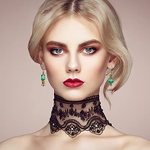 Zinc 12 Pairs Boho Jewelry Crystal Cz Earrings Set Retro Statement Leaf Water Drop Dangle Earrings For Women Girls #TOP5