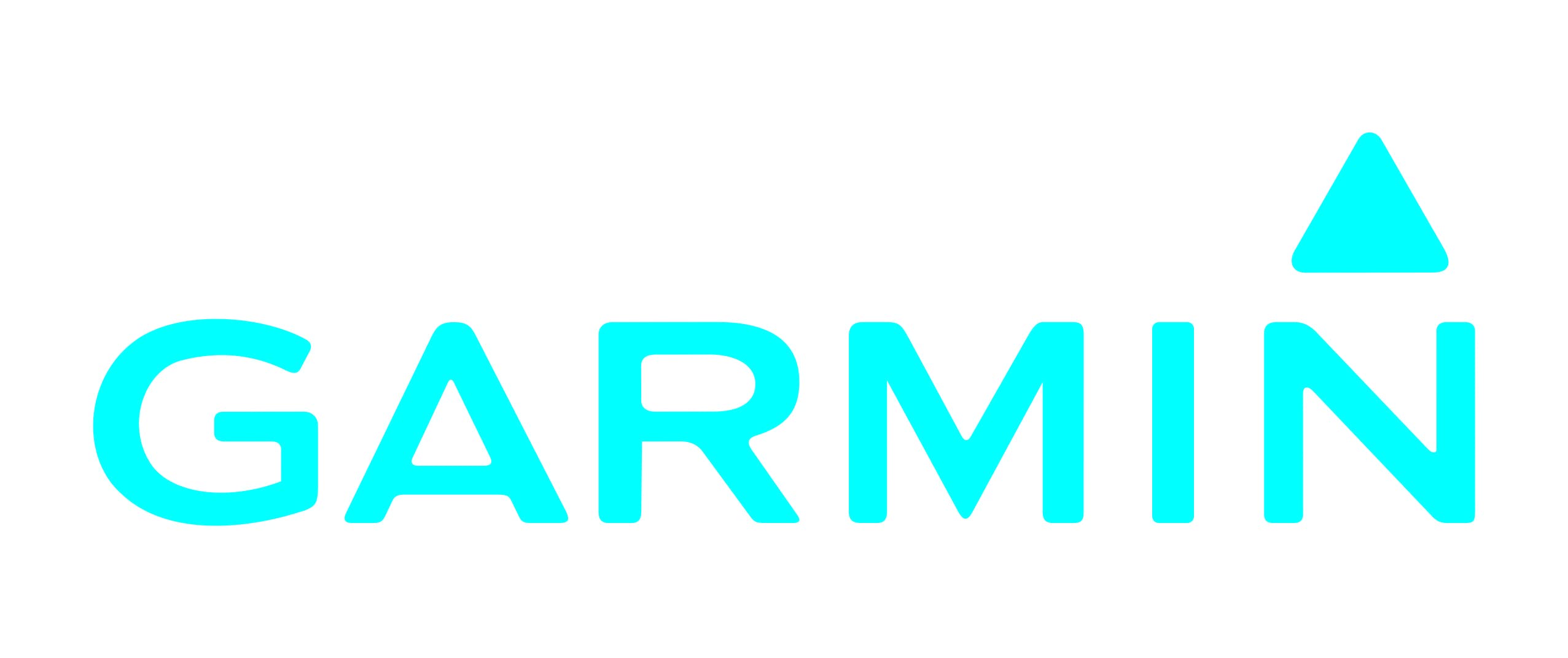Vinyl Decal - Compatible with GARMIN products (Arctic Blue, 3" Wide x 1" Tall)