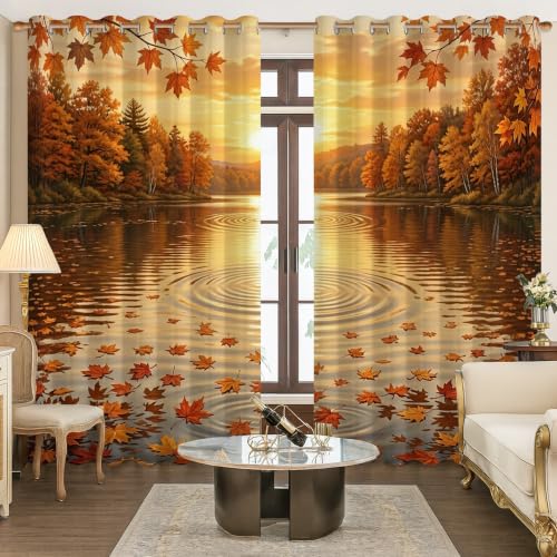 Rideaux occultants nature rustique pour salon et bureau - 4