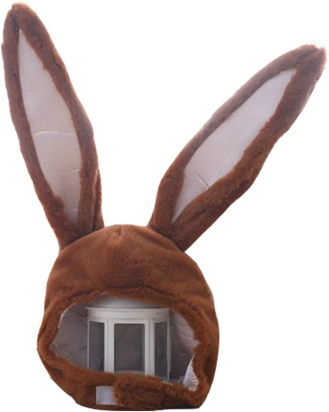 Plush Fun Bunny Ears Hood Women Costume Hats Christmas Gift Warm Soft and Cozy