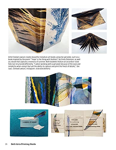 Gelli Arts (R) Printing Guide: Printing Without a Press on Paper and Fabric Using the Gelli Arts (R) Plate (Design Originals) 32 Beginner-Friendly Step-by-Step Projects, Techniques, and Inspiration