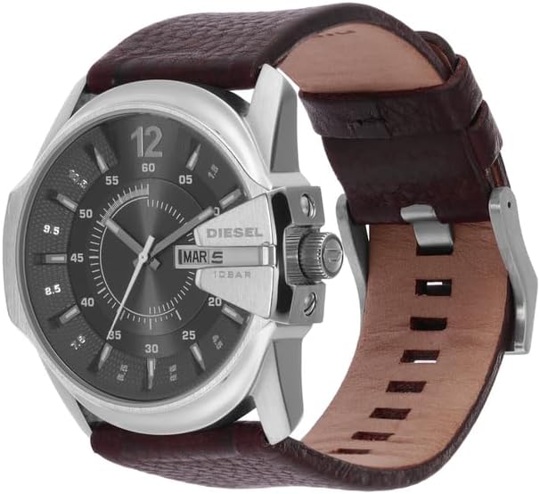 Diesel Men's Master Chief with Stainless Steel Bracelet or Leather Band Watch - Image 3