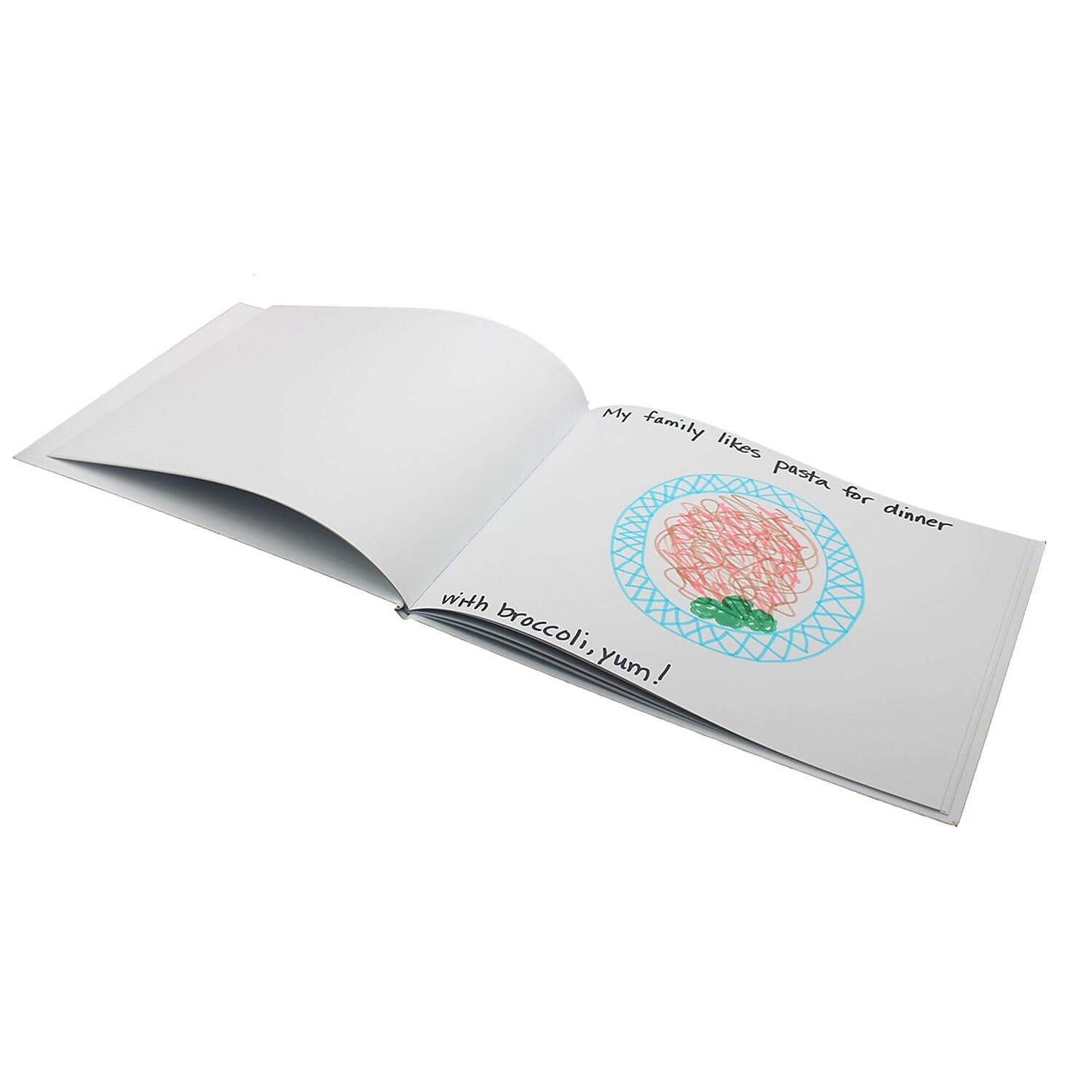 Libro bianco con copertina rigida orizzontale, 27,9 x 21,6 cm, confezione da 24