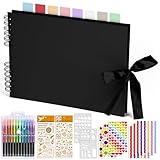 KASZOO Fotoalbum, Fotoalbum zum Selbstgestalten, DIY Fotobuch 80 Seiten, Kann als Abschluss Geschenk, Geburtstagsgeschenk, Hochzeitstagsgeschenk, Valentinstagsgeschenk und mehr verwendet Werden