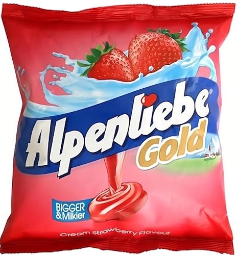 Truecart Alpenliebe Gold Cream Strawberry Flavour Candy, 324Gm