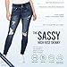 WallFlower Women's Sassy Skinny High-Rise Insta Soft Juniors Jeans (Standard and Plus), Noir, 9