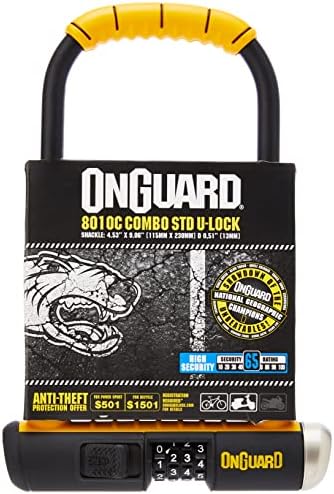 Onguard Bulldog Combo DT-8012C Combo Shackle Lock, Black, 11.5 x 23.0 cm