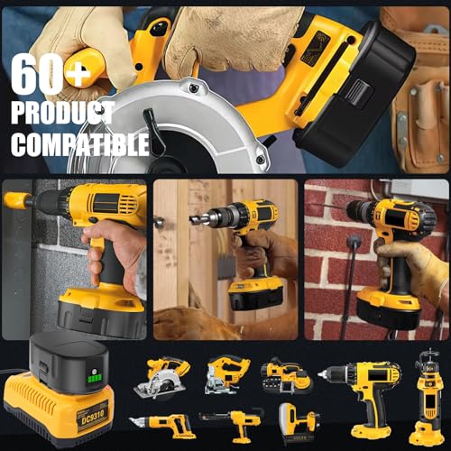 JGSPJ 2Pack 6.5Ah Replacement Battery for Dewalt 18V XRP Lithum Battery Compatible with 18 Volt DC9096 DC9098 DC9099 DW9095 DW9096 DW9098 DW9099 DE9039 Cordless Power Tools by JGSPJ - Image 8