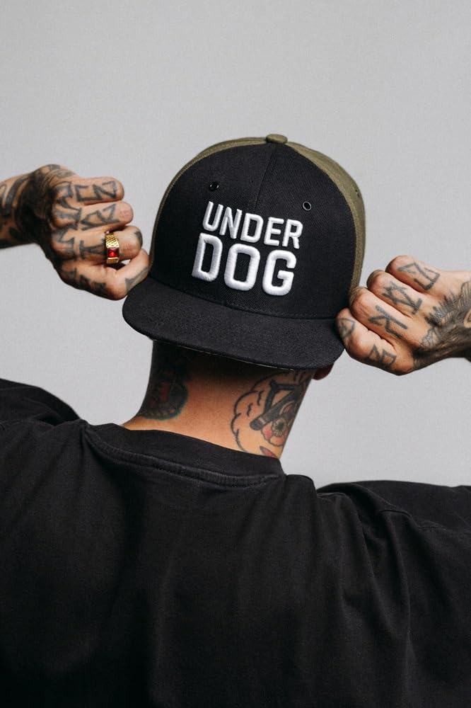 Nebelkind Casquette snapback pour homme et femme Underdog - Taille unique réglable - Unisexe - Casquette de baseball tendance en style streetwear de haute qualité avec visière plate, taille unique