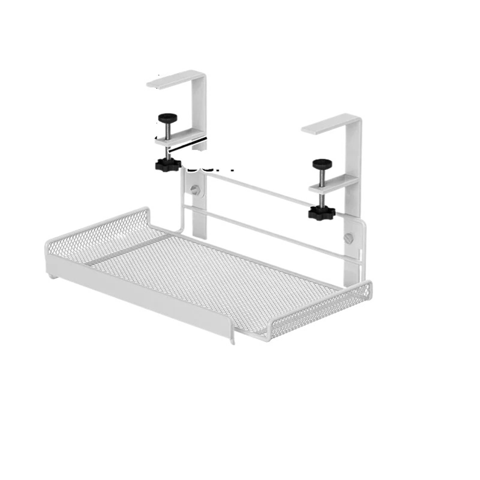 Cable Management Tray Under Desk Cable Management Tray, No Drill Steel Organizers, Wire Rack(White)