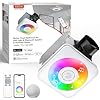 OREiN 4-in-1 Matter Smart Bathroom Exhaust Fan with Light, Bluetooth Speaker & Humidity Sensor, 110/160 CFM, 1500LM 2700K-6500K, Alexa/App/Remote Control, Required Ceiling Opening 11.39"x10.42"
