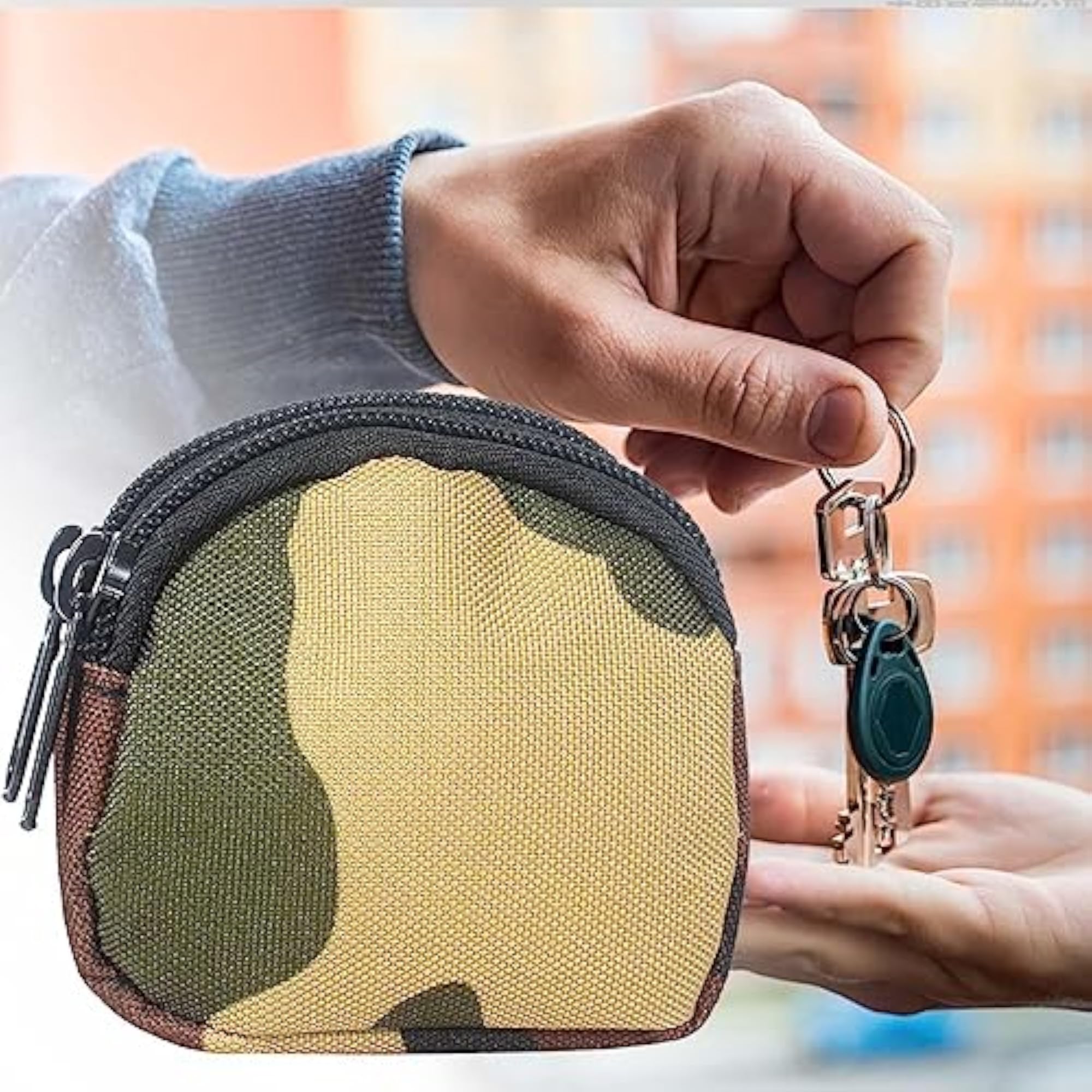 Coin Purse with Belt Loop Waterproof Pouch