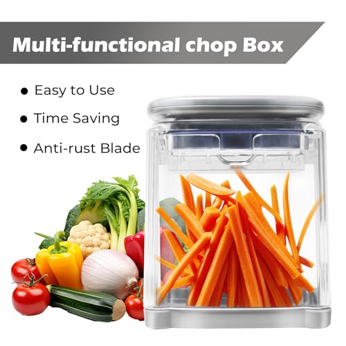 Coupe frites en acier inoxydable à 4 lames interchangeables