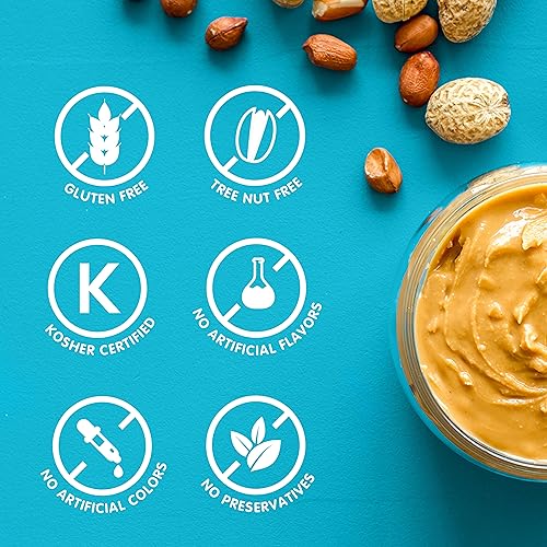 SKIPPY Creamy Peanut Butter, 8-Pack 16.3 oz Jars, Bulk Peanut Butter