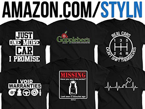 Just One More Car T-Shirt (Medium) Black #TOP3