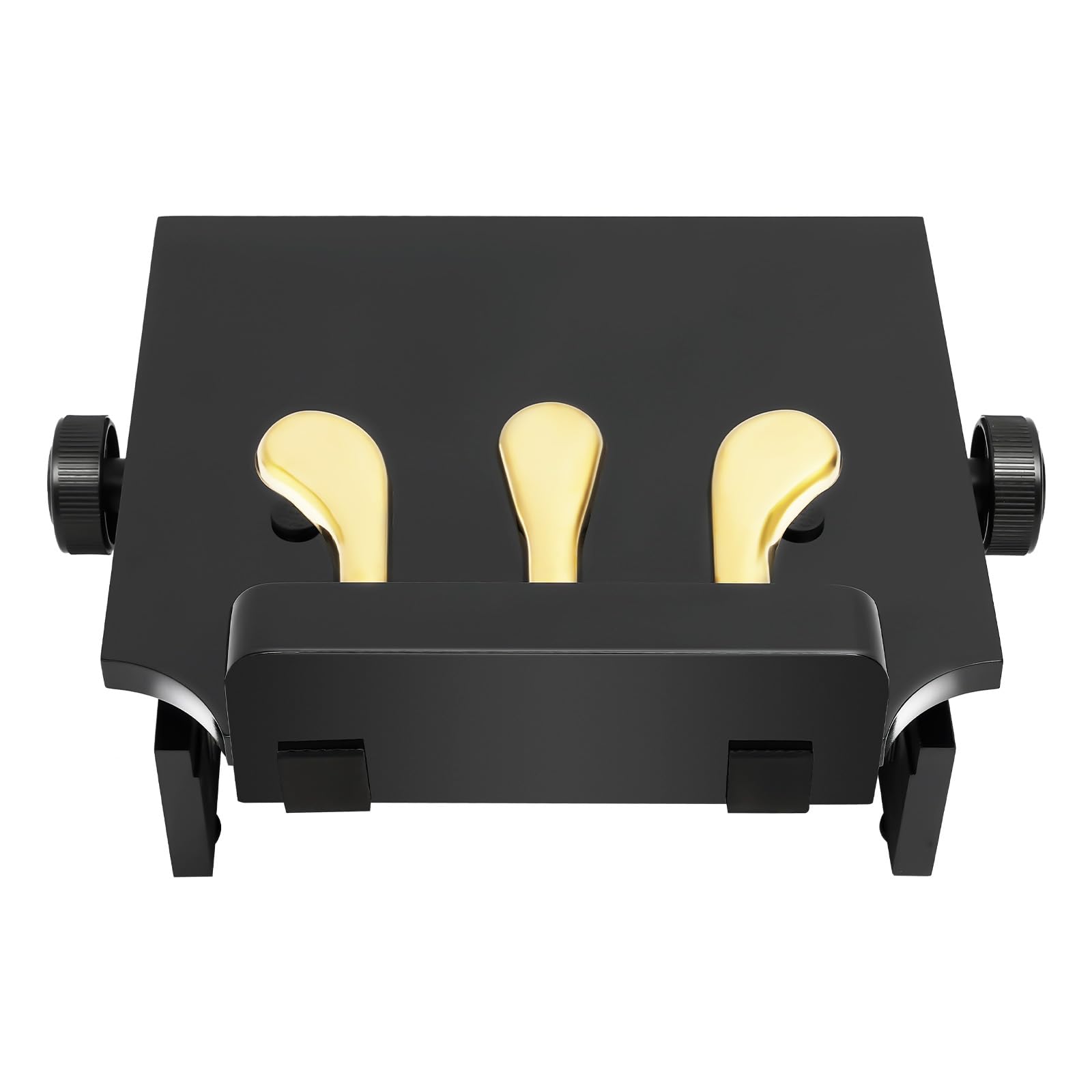 Klavier Pedal Extender, Schwarz 110KG Tragfähigkeit 13.5–23CM Höhenverstellbar Geräuscharme Pedalerhöhung Pedalschemel mit 3 Pedale für Kinder Alter Von 4 bis 12 Jahren Elektrische Akustische