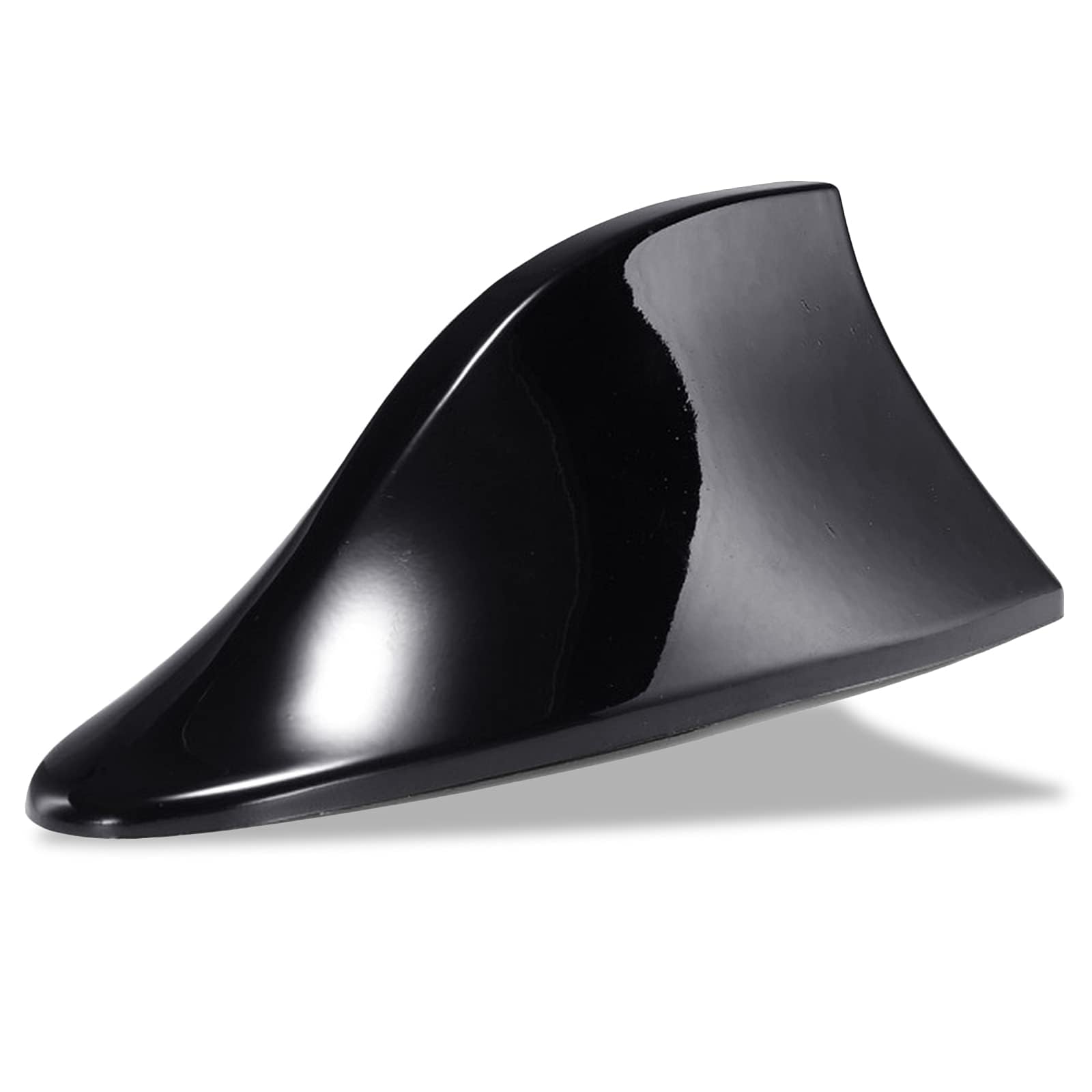 NADUSEP Car Shark Fin Antenna Cover, Roof Aerial Base AM/FM Radio Signal for Car SUV Truck, Vehicle Shark Fin Shape Cover with Self Adhesive, Car