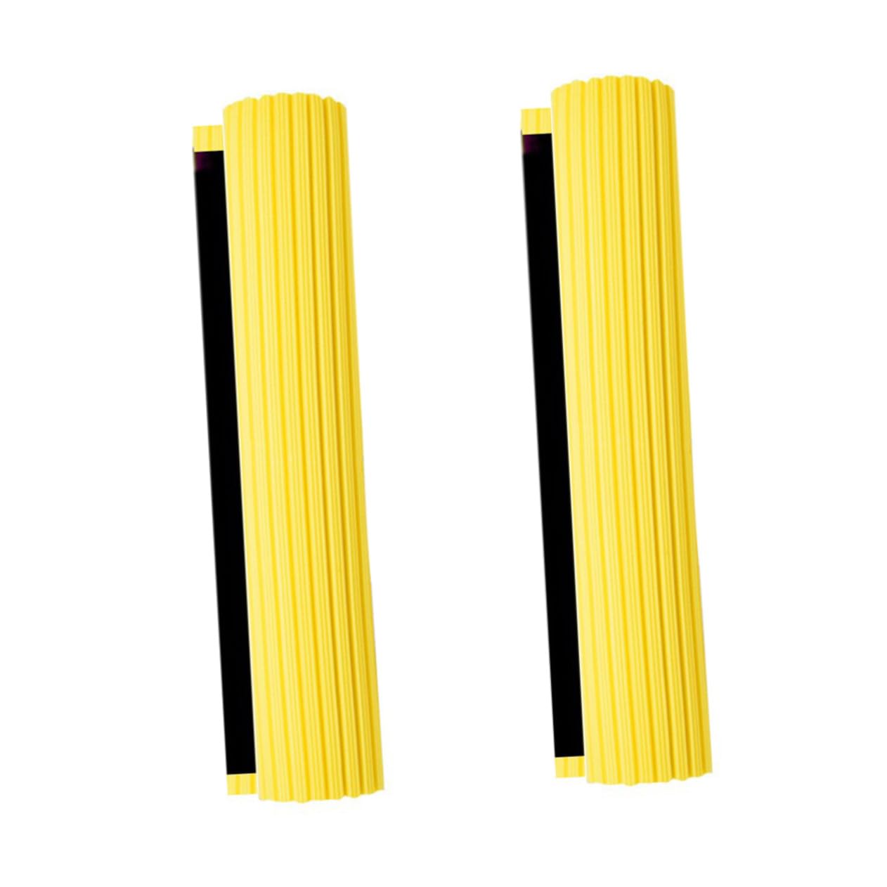 Toyvian Testine di Ricambio per Scopa a Rullo 33cm, 2 Pezzi in Spugna PVA | Gialle, Uso a Secco e Bagnato, Adatte per Pulizia Casa, Giardino, Vasca e Finestra
