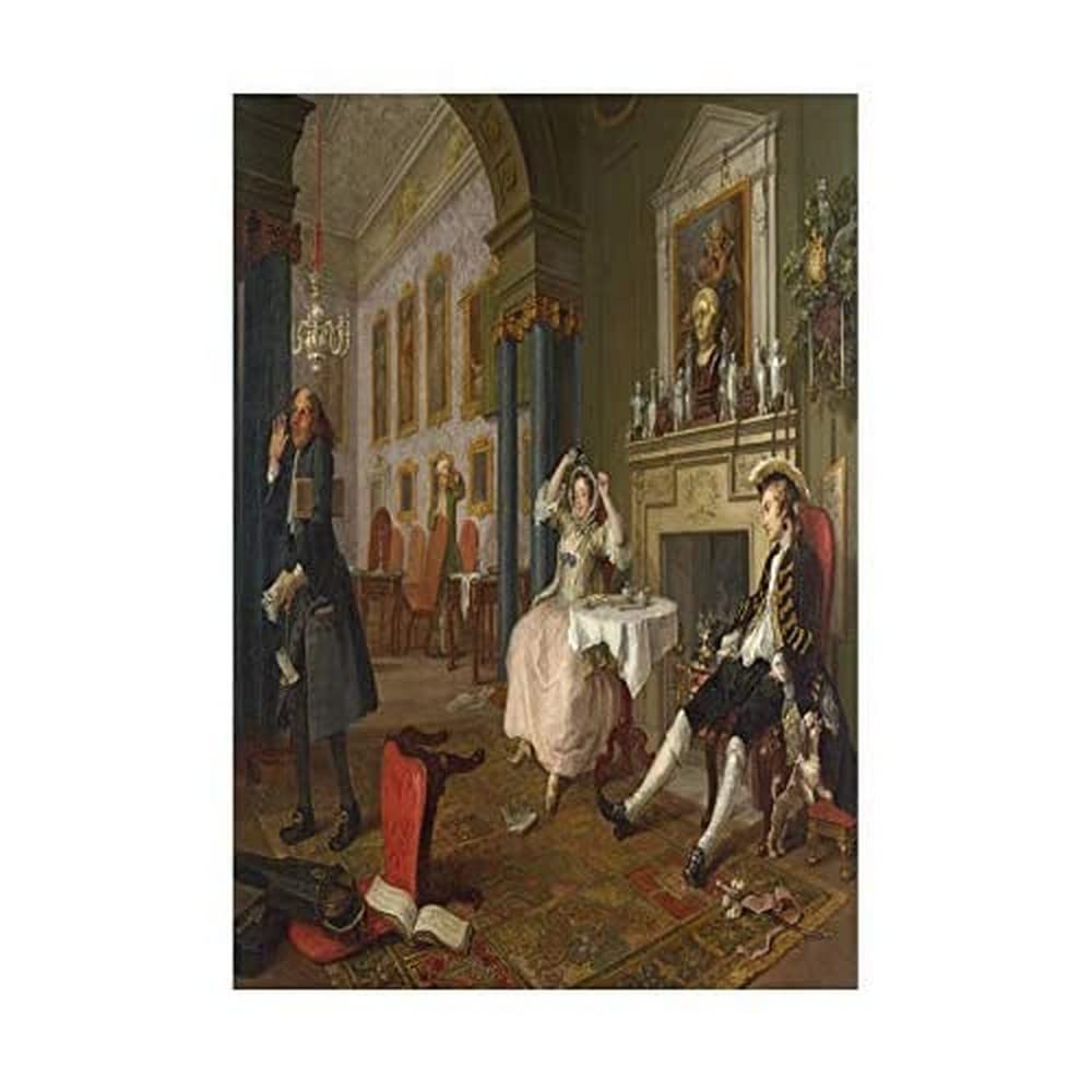Wee Blue Coo Painting Satire Marriage A-la-mode Hogarth Tete A Tete Wall Art Print