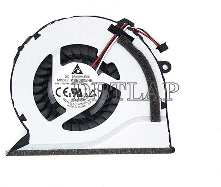 Laptop CPU Fan Compatible for Samsung NP550P5C NP550P7C NP550 Fan BA816653B BA816653a KSB0805HB BK2T DC5V 0.60A Laptop