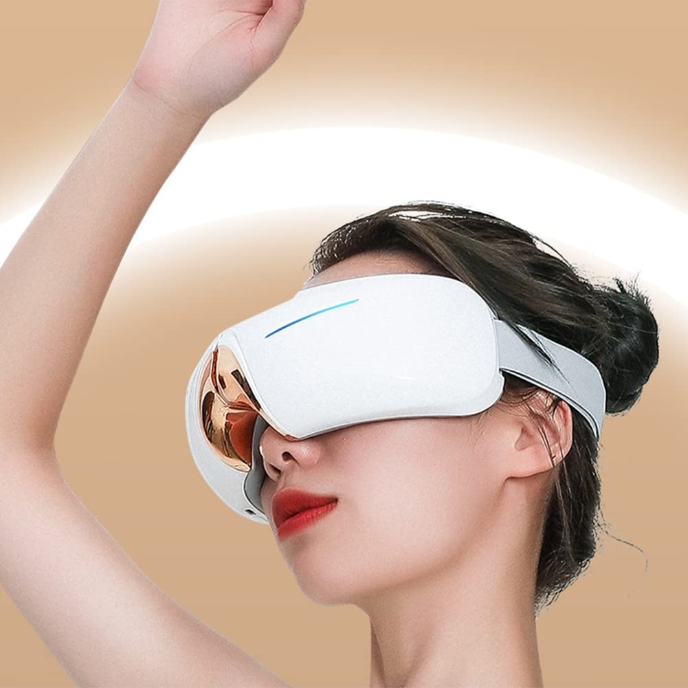 Masajeador de ojos inteligente vibración, instrumento de cuidado de los ojos, masajeador de calefacción plegable, alivia la fatiga, instrumento de masaje de ojos