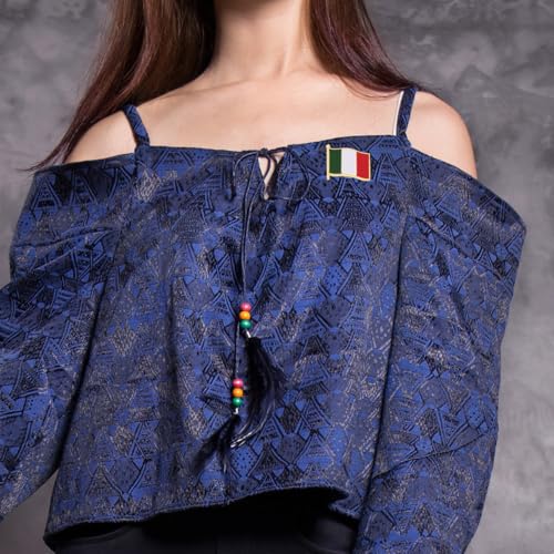 GALPADA 30pcs Italian Flag Pin Badge Italy Country Flag Lapel Enamel Brooch National Emblem Badges Novelty Accessory for Clothes Bags Jewelry Accessories2