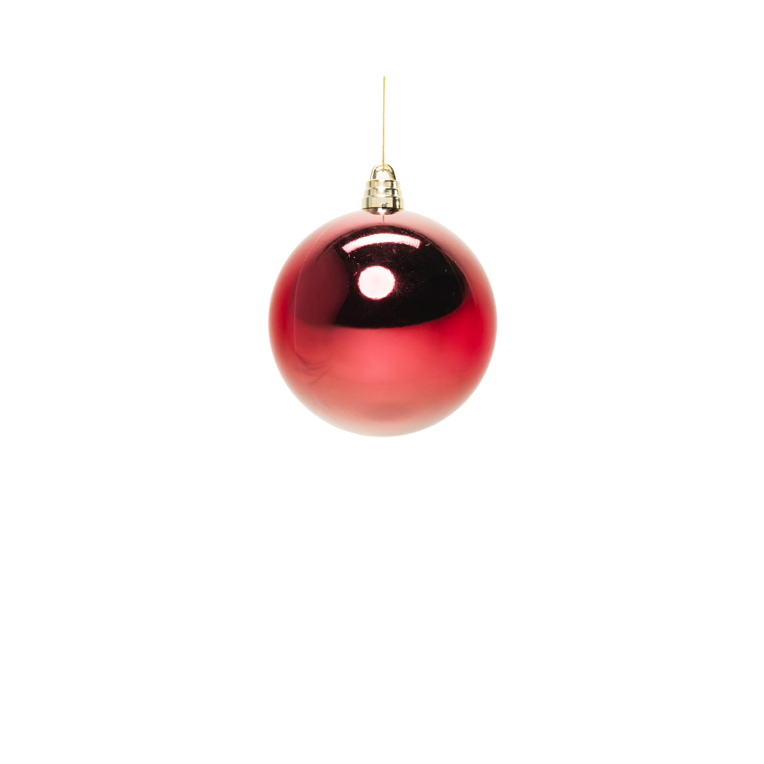 Christmas Ball in Glossy Plastic Diameter 20 cm – Available in Various Colours (Burgundy)