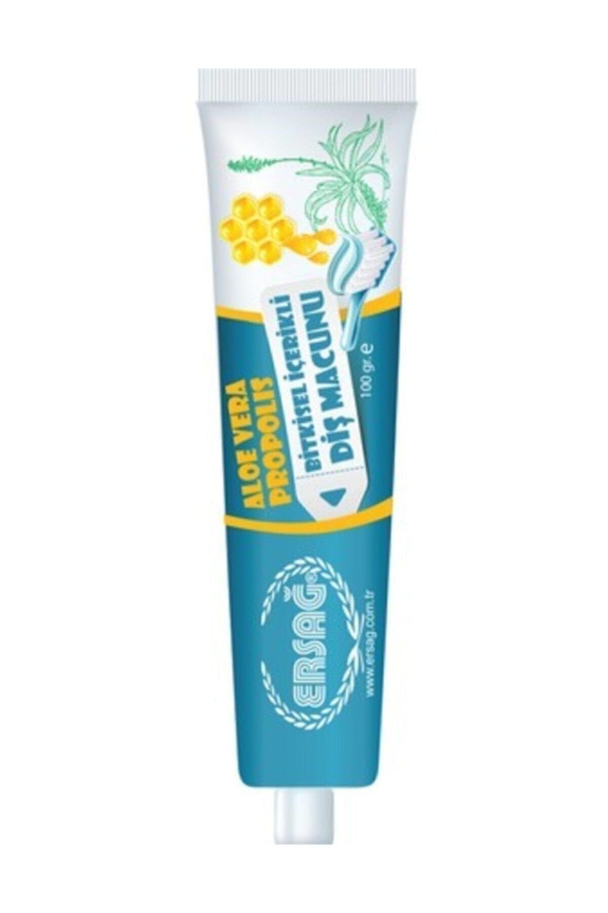 Ersağ Diş Macunu 100 Gr. Aloe Vera ve Propolis Bitkisel İçerikli