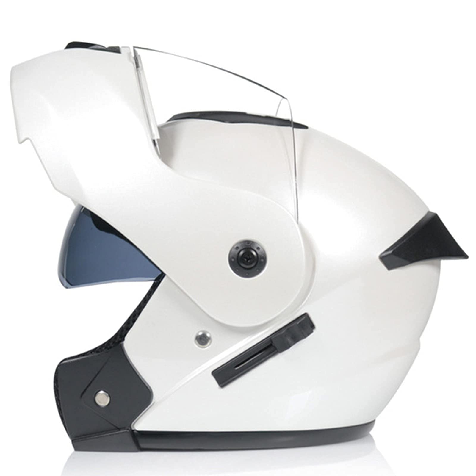 Motorcycle Lightweight Modular Helmet Flip-Up Helmet with Double Visor Full Face Helmet for Men and Women DOT/ECE Approved Crash MTB All Seasons Helmets,I-XL(61~62cm)