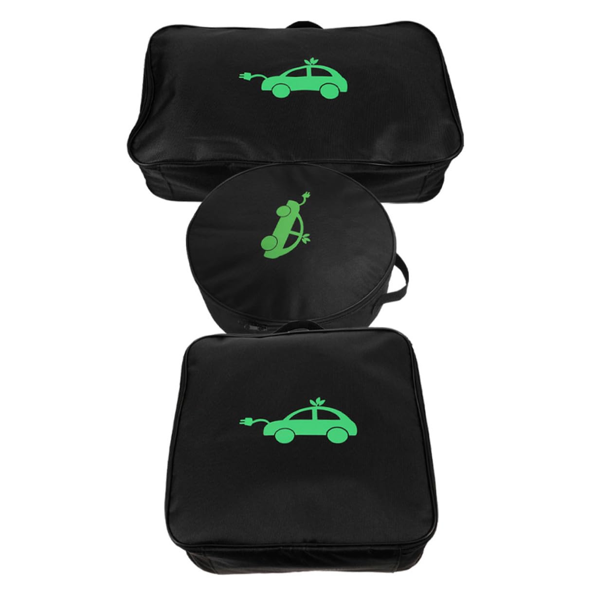 Mobestech 3 Pezzi Borsa Organizer per Cavi di Ricarica Ev e Tubo di Scarico RV, Tessuto Oxford, Grande capacità, Portatile e Protettiva
