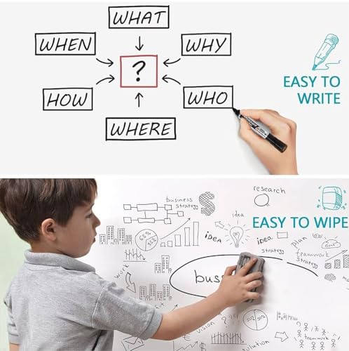 Image of White Board Wallpaper-Self-Adhesive