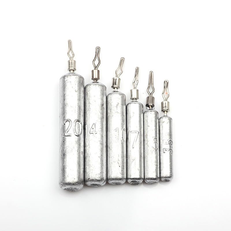 20 pesas largas para pesca, 1/8oz-3/4oz, 20 piezas miniatura 3